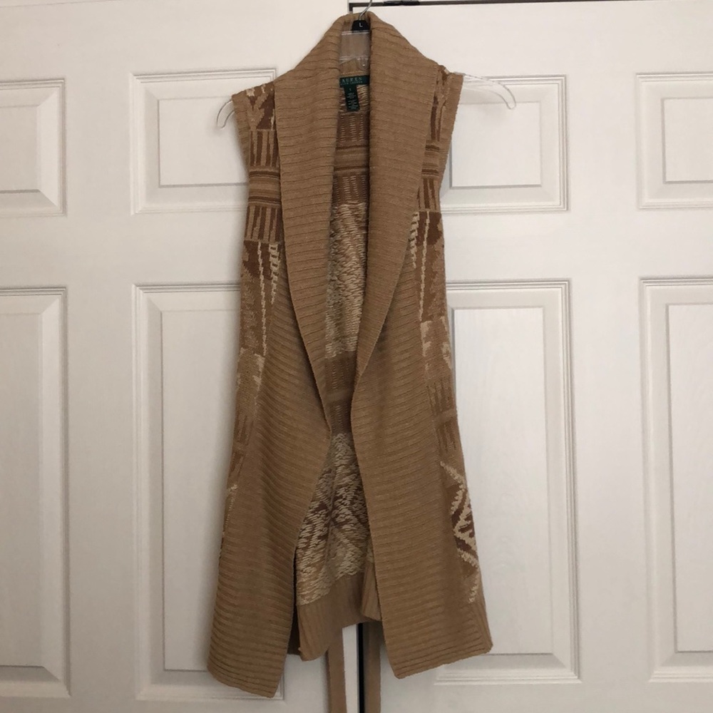 Ralph Lauren sweater (no sleeves)